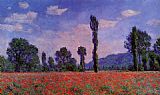 Claude Monet Poppy Field in Giverny painting